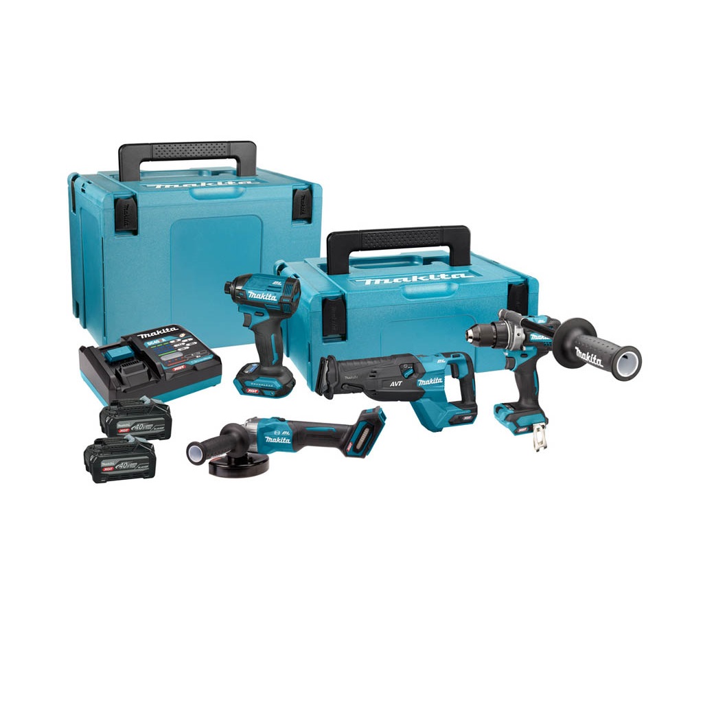 Makita DK401NX Combiset - 4 máquinas 40V max 4.0Ah Li-Ion en MBox