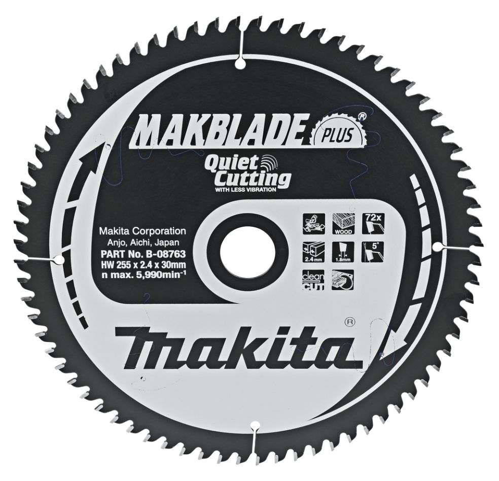 Makita Accesorios B-08763 Hoja de sierra HM Silencio