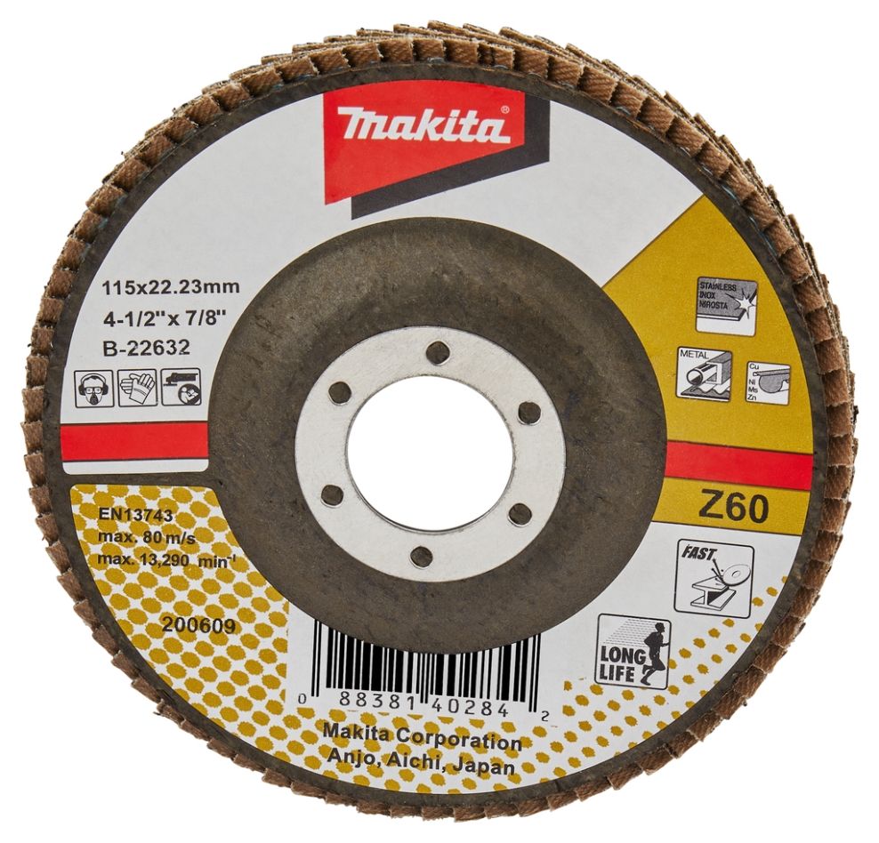 Makita Accesorios B-22632 Disco de láminas 115mm Z60