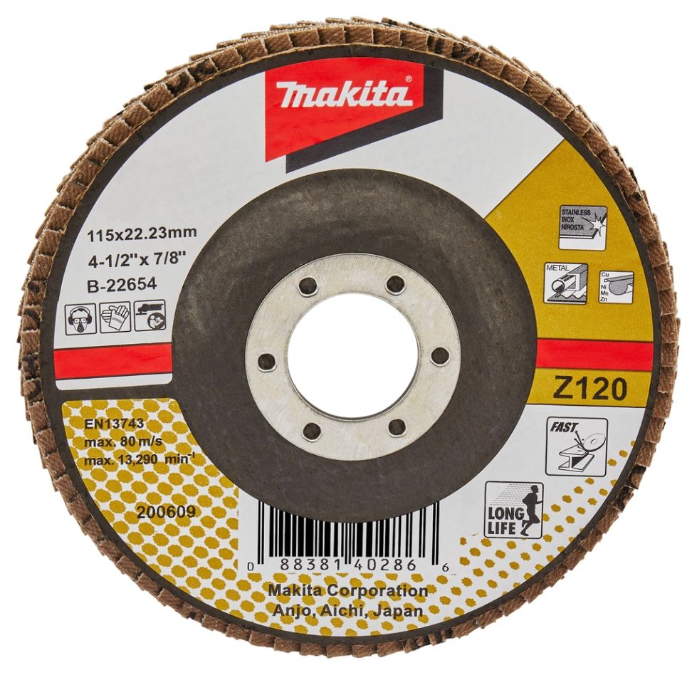 Makita Accesorios B-22654 Disco de láminas 115mm Z120