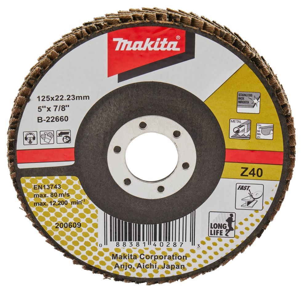 Makita Accesorios B-22660 Disco de láminas 125mm Z40