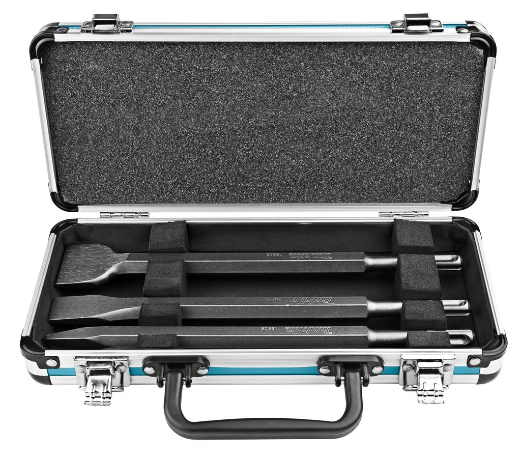 Makita Accesorios D-42357 Juego de cinceles SDS-plus en estuche, 3 piezas