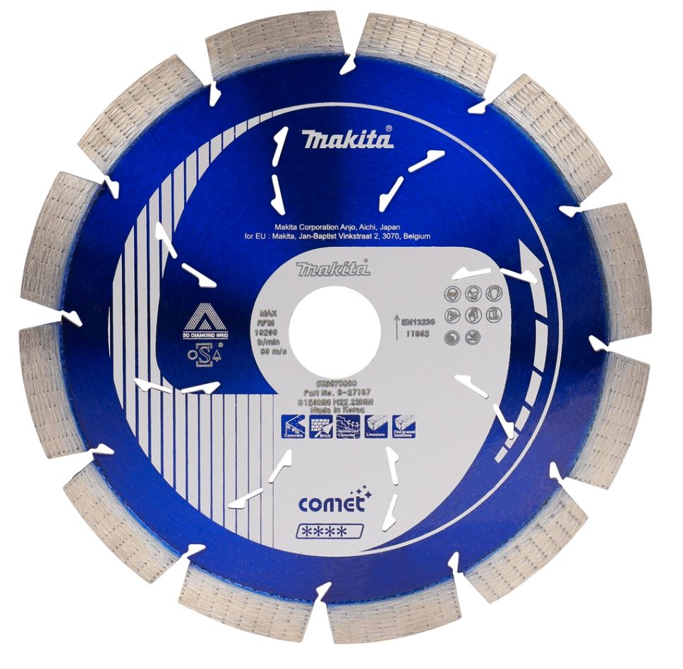 Makita Accesorios B-27187 Disco de diamante 150x22,23x2,2mm azul