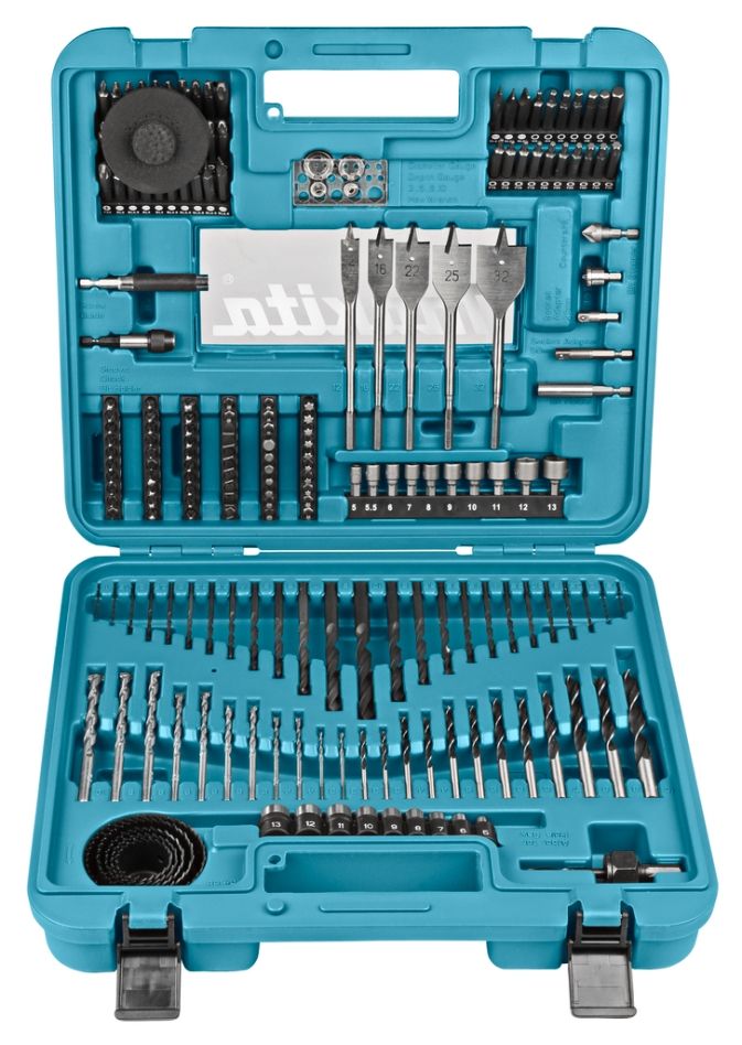 Makita Accesorios D-47260 Juego de brocas y puntas de 201 piezas en estuche