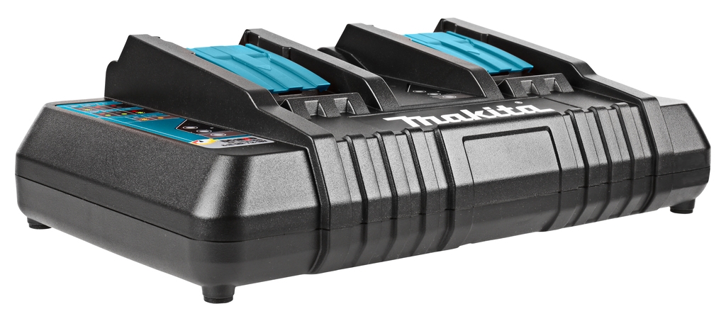 Makita Accesorios 196933-6 DC18RD Cargador rápido dual 9,6-18 voltios Li-ion/Ni-MH