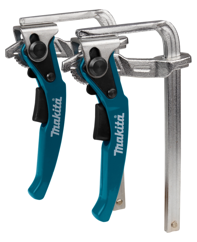 Makita Accesorios 199826-6 Carril guía Juego de abrazaderas de cierre rápido 2 piezas
