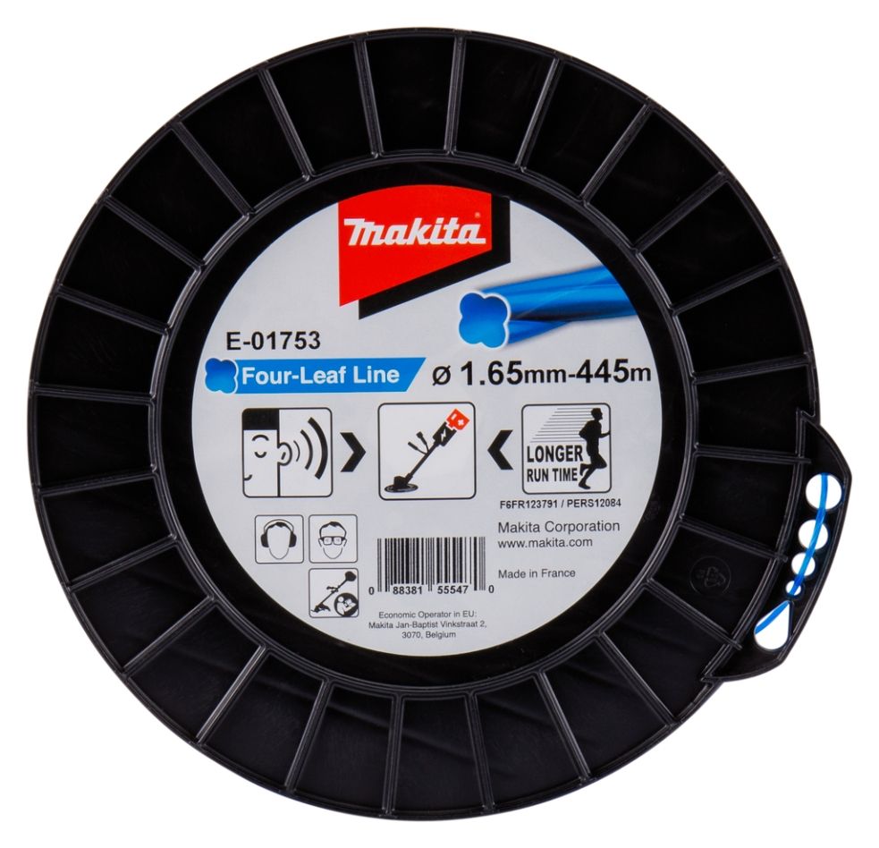 Makita Accesorios E-01753 Alambre de corte 1,65 x 445 metros Azul