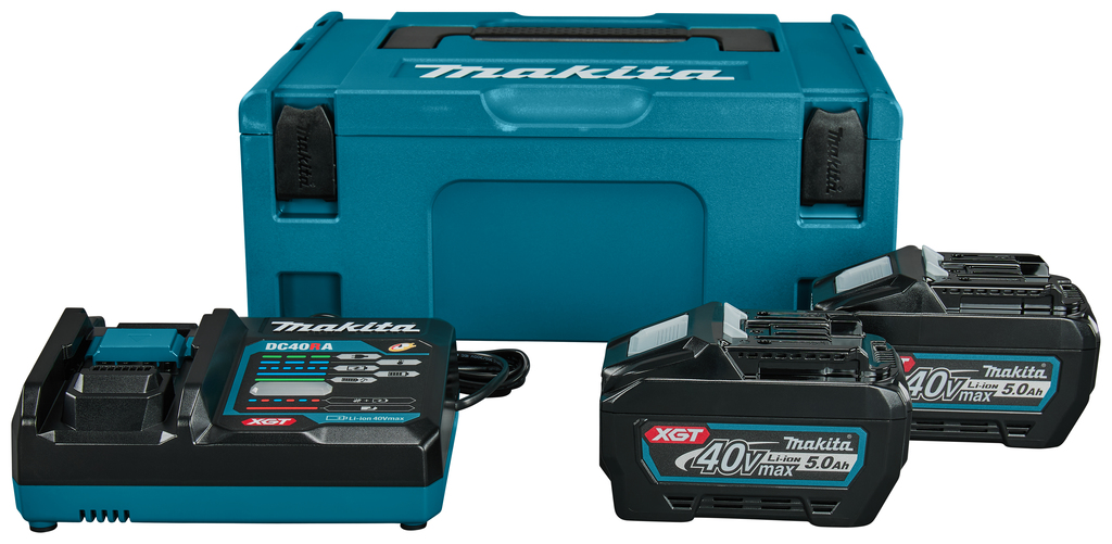 Makita Accesorios 191V35-5 Kit de inicio XGT DC40RA / 2x BL4050F