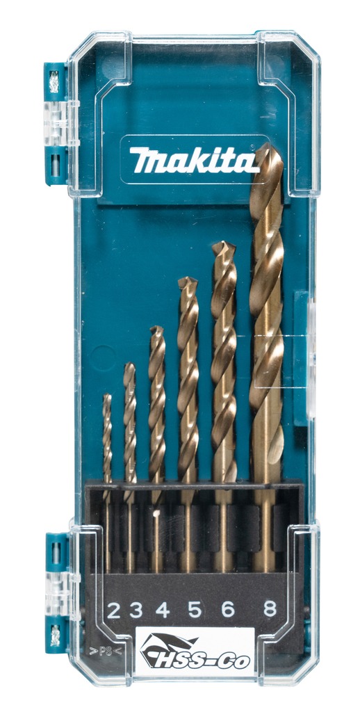 Makita Accesorios D-75758 Juego de brocas para metal HSS-Co 6 piezas