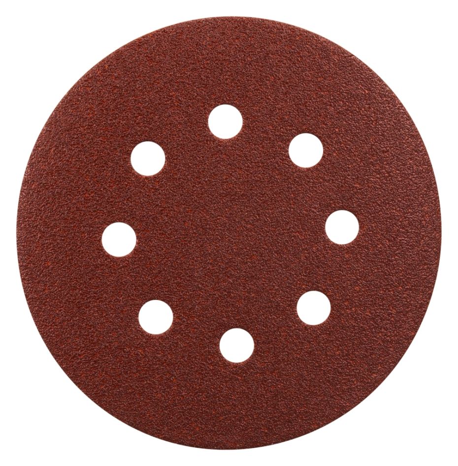 Makita Accesorios P-43555 Disco de lija 125 mm Grano 80 ROJO 10 uds.