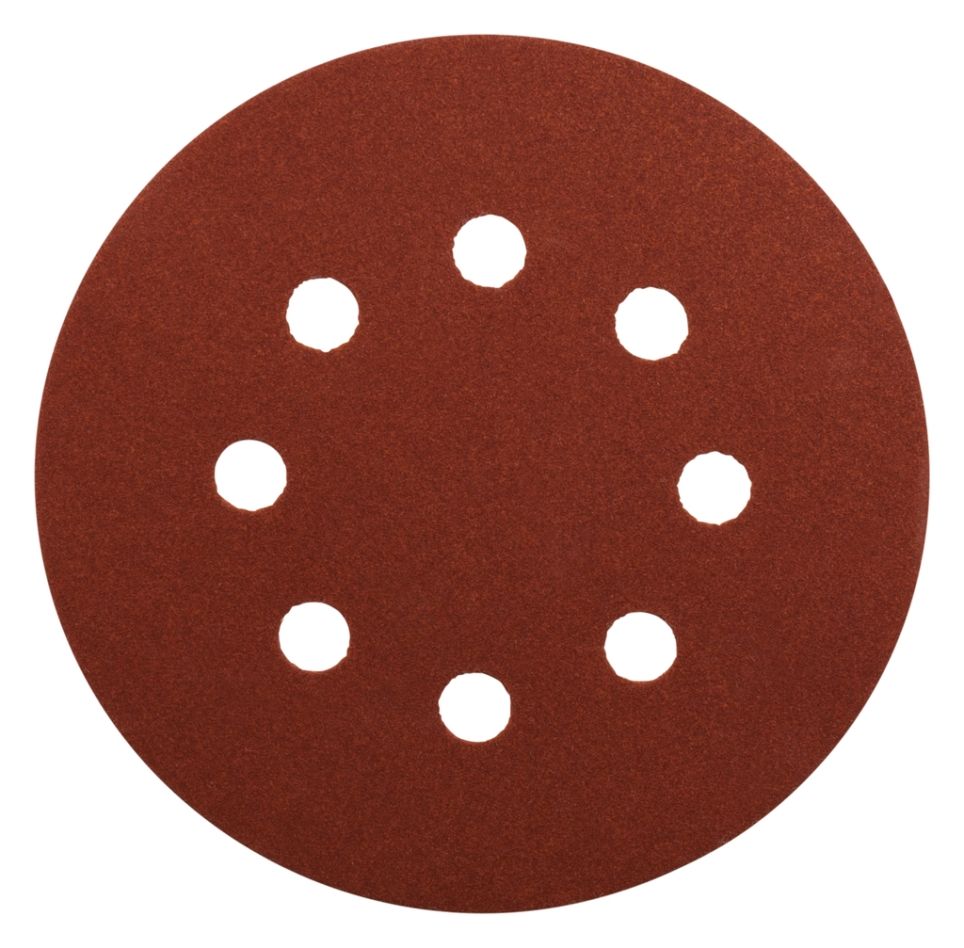 Makita Accesorios P-43599 Disco de lija 125 mm Grano 240 ROJO 10 uds.
