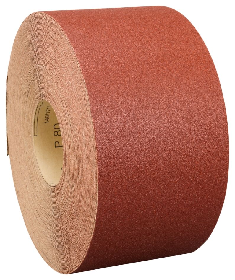 Makita Accesorios P-38211 Rollo de papel de lija 120mm x 50 mtr. Grano 80 ROJO