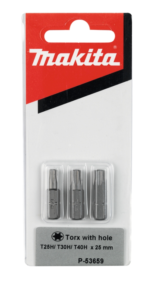 Makita Accesorios P-53659 Juego de puntas de destornillador de 3 piezas Torx