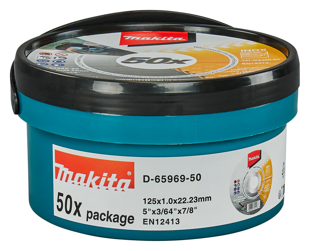 Makita Accesorios D-65969-50 Disco de corte de acero inoxidable envasado a granel