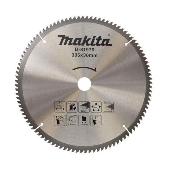 Makita Accesorios D-81979 Hoja de sierra circular multi 305x30x2,8mm 100T 5g 