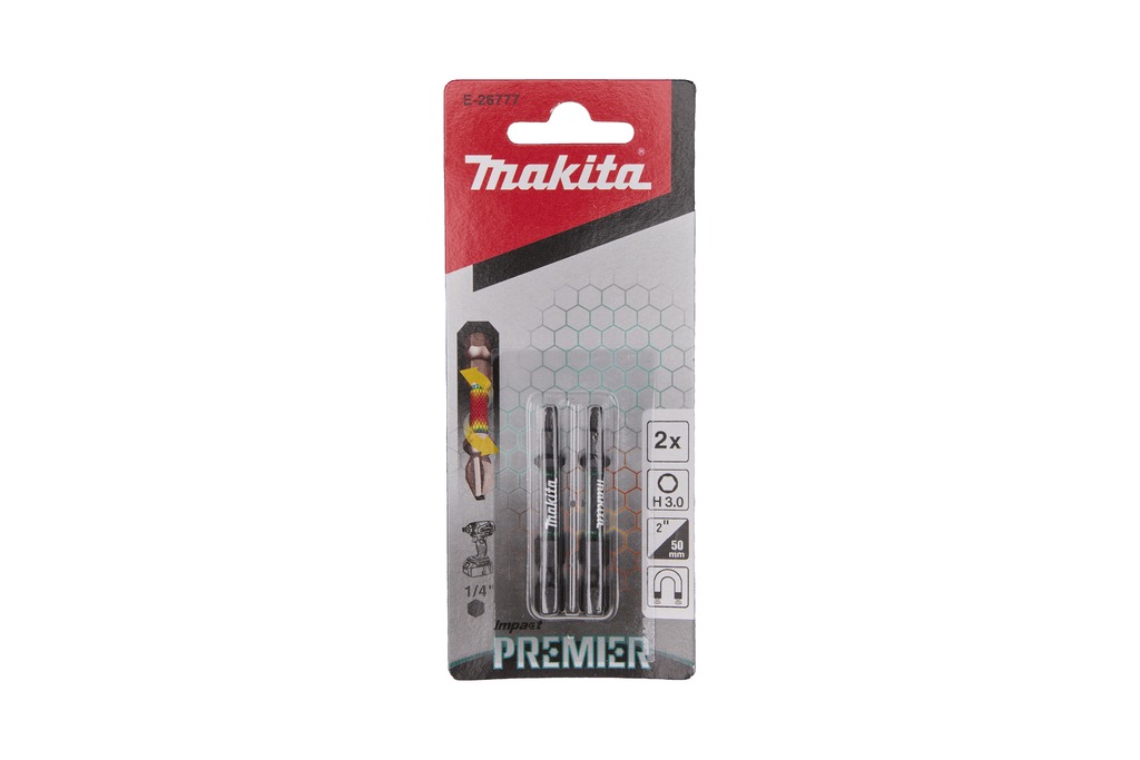Makita Accesorios E-26777 Impact Premier Puntas para tornillos de impacto H3x50mm 
