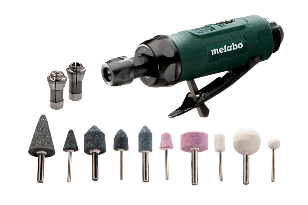 Metabo 604116500 Juego DG 25 Amoladora recta de aire comprimido
