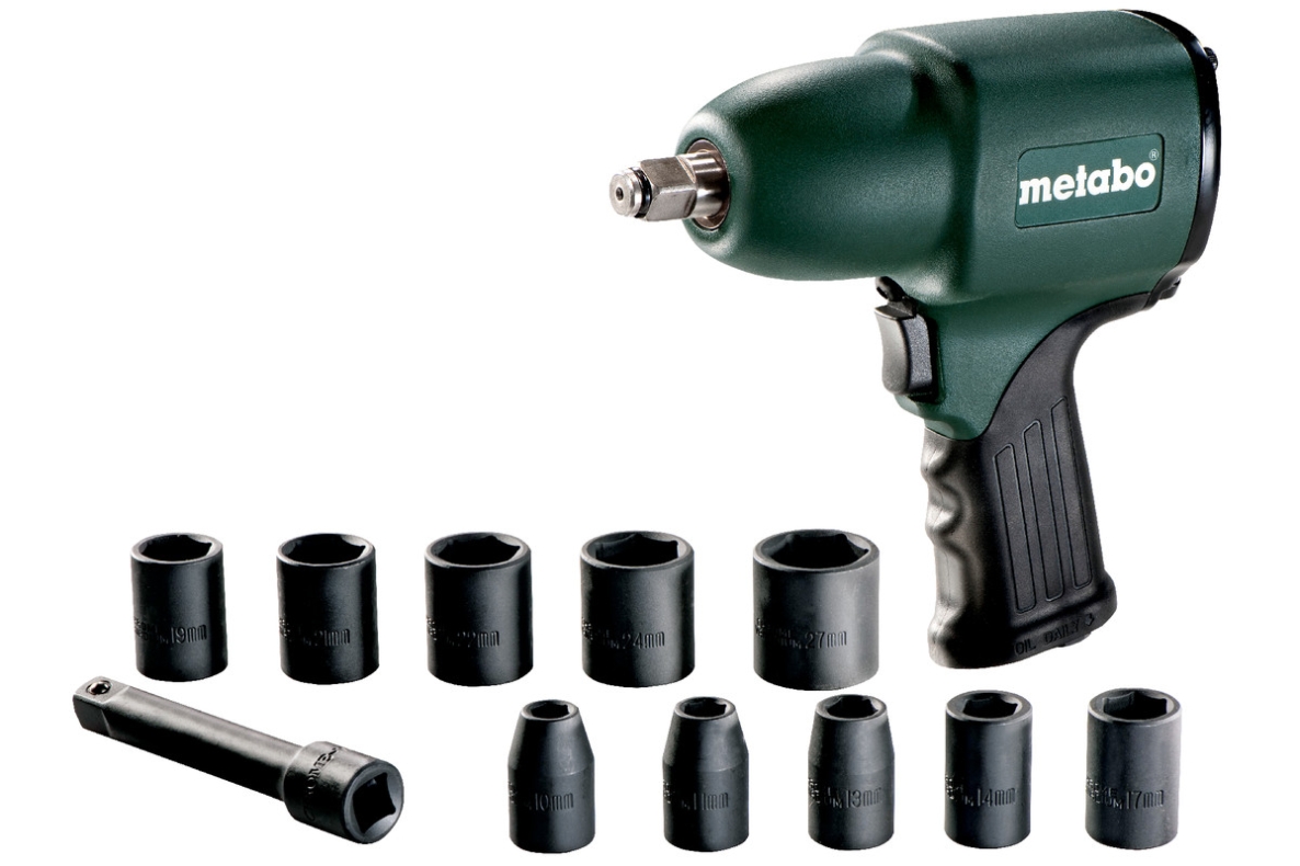 Metabo 604118500 DSSW 360 Set Llave de impacto de aire comprimido de 1/2" con llaves de vaso
