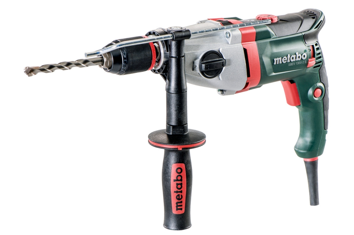 Metabo 600786500 SBEV 1300-2 S Taladro de impacto de 1300 vatios con portabrocas sin llave Futuro Plus