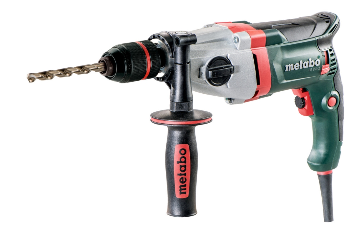 Metabo 600573810 BE 850-2 Taladro rotativo de dos velocidades ajustable electrónicamente de 850 vatios