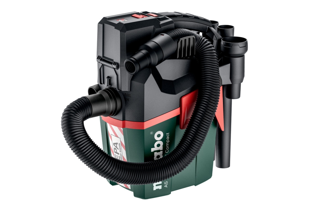 Metabo 602029850 AS 18 L PC Aspirador universal compacto sin cable con filtro Hepa 18V sin baterías ni cargador