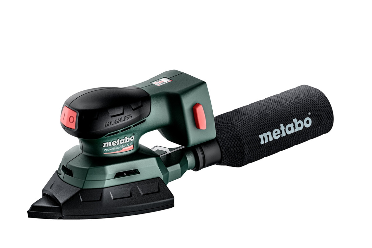 Metabo 602037840 Lijadora sin cable SMA 12 BL 12 voltios excl.baterías y cargador en Metabox 215