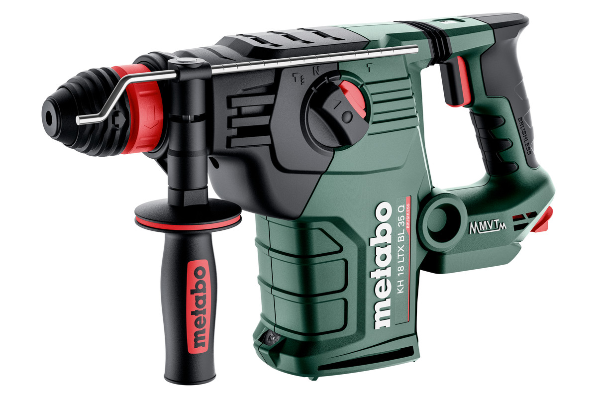 Metabo 600813840 Martillo combinado a bater&iacute;a KH 18 LTX BL 35 Q 18V con cabezal de cambio r&aacute;pido sin bater&iacute;a ni cargador en MetaBox 185 XL