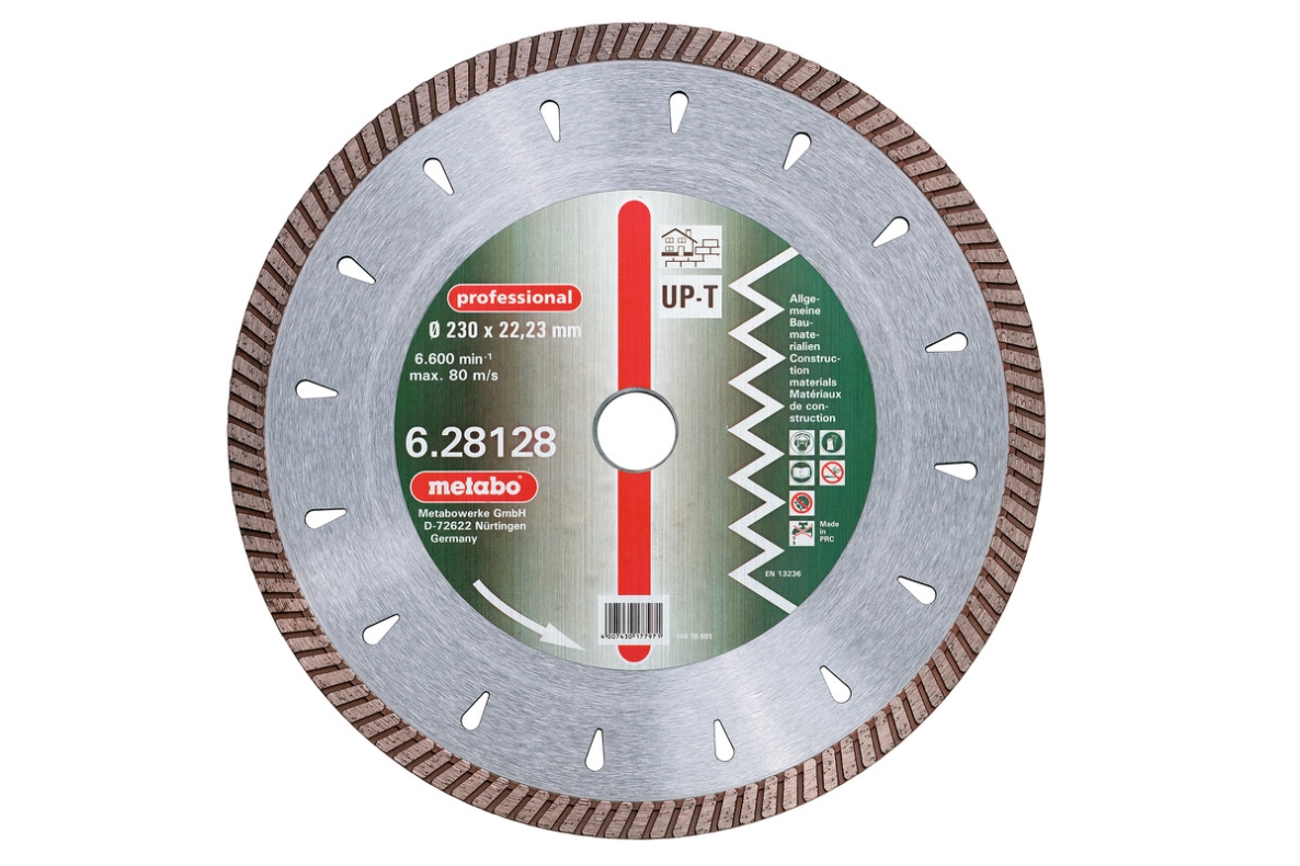 Metabo Accesorios 628125000 Hoja de sierra diamantada DIA-DSS Professional UP-T Turbo 125x2.2x22.23mm