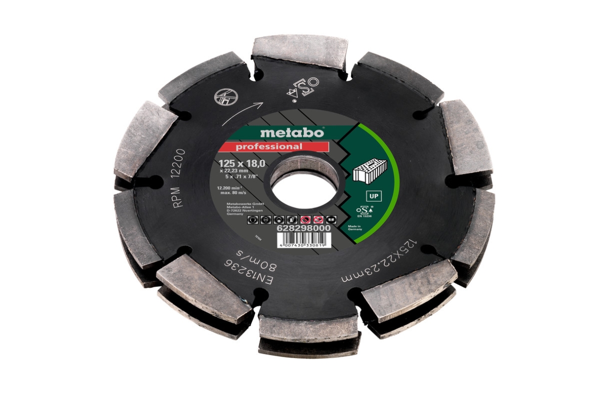 Metabo Accesorios 628298000 DIA-FS2 Profesional UP Hoja de sierra diamantada universal 125x18x22.23mm