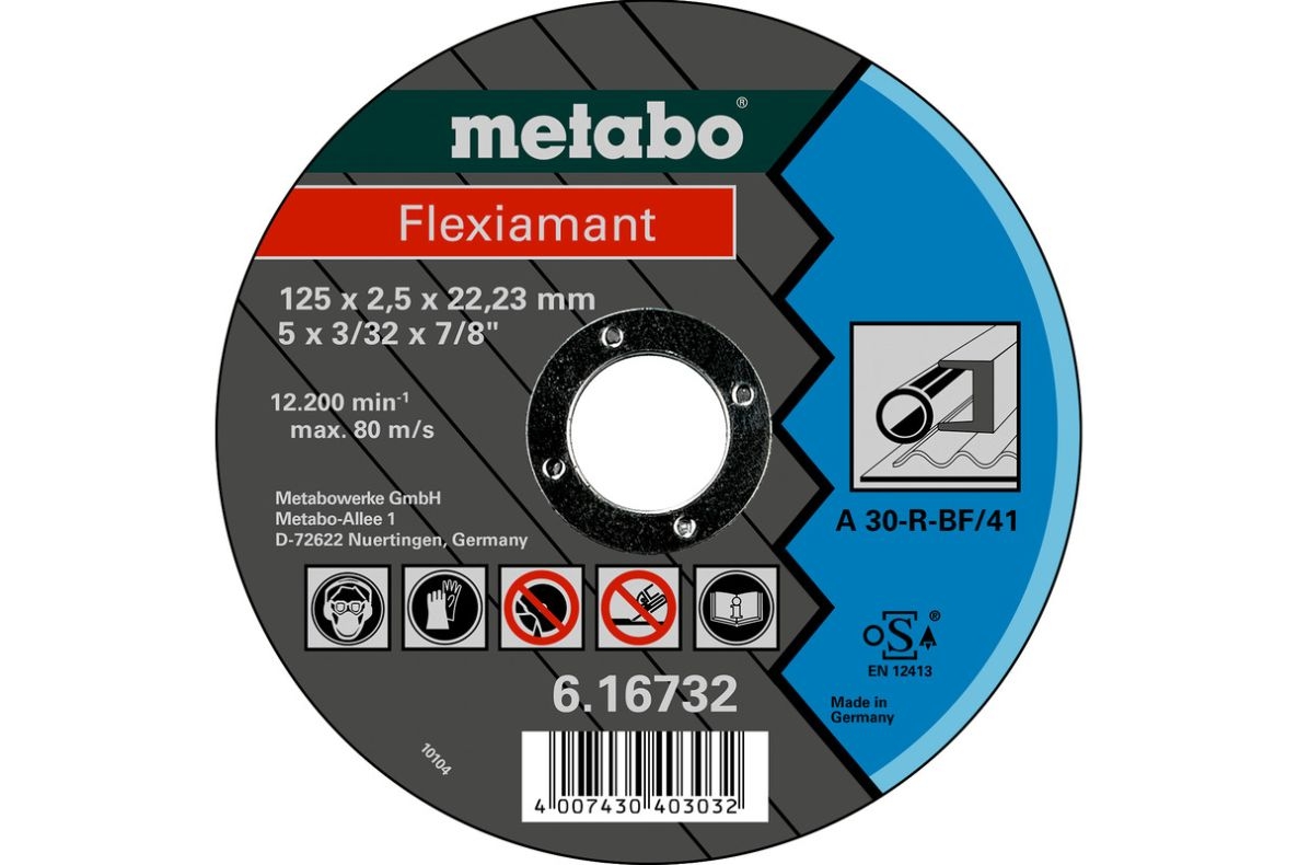 Metabo Accesorios 616732000 Disco de corte Ø 125x2,5x22,2mm acero Flexiamant