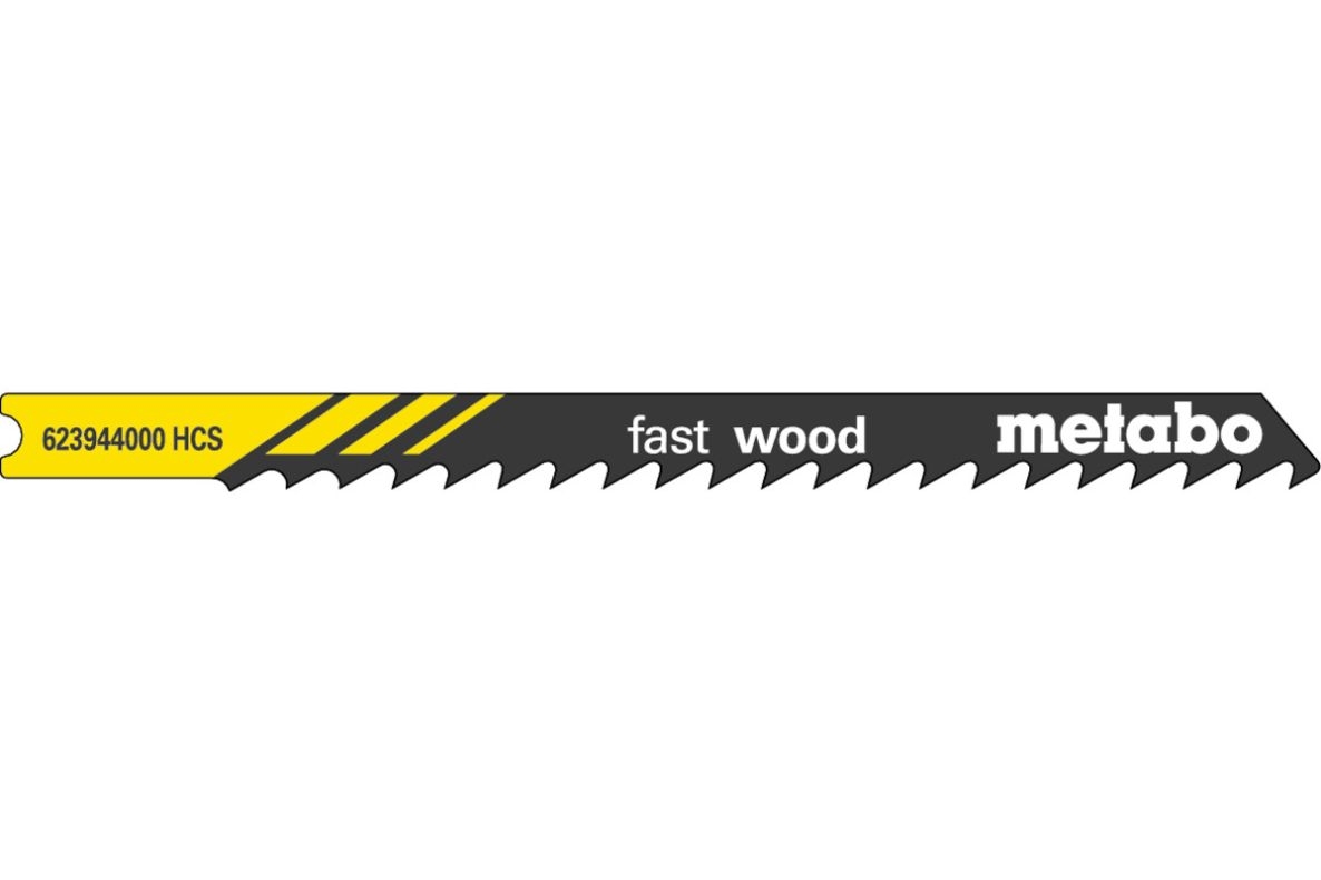 Metabo Accesorios 623944000 Hojas de sierra de calar (5 piezas) 82/4 mm HCS