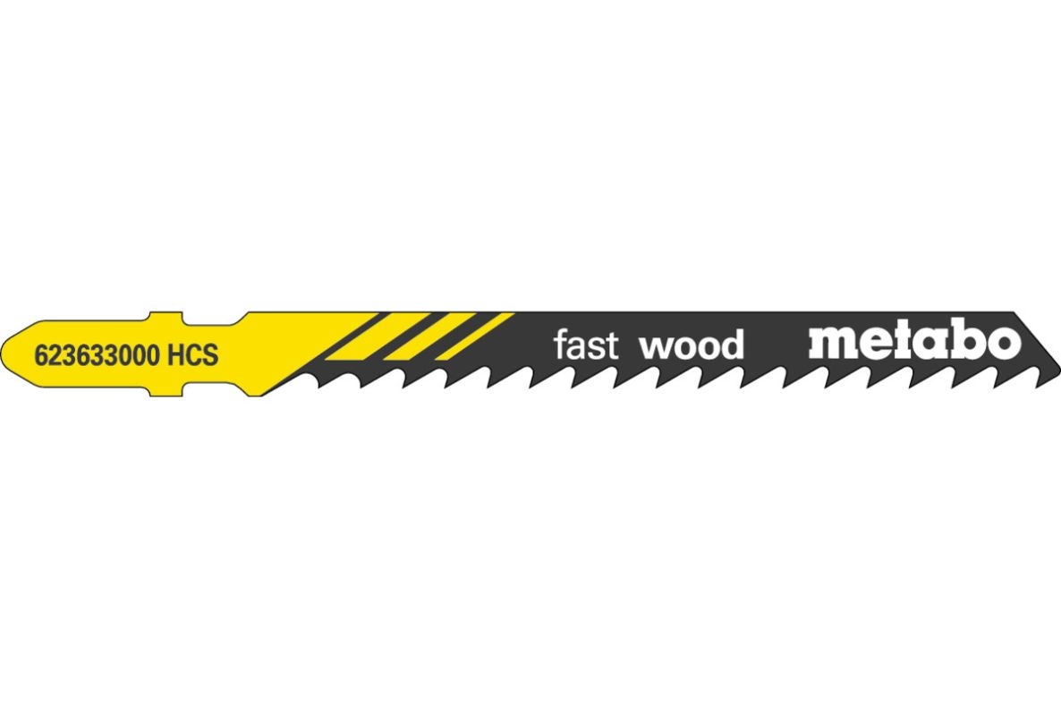 Metabo Accesorios 623690000 Hojas de sierra de calar (25 piezas), tipo 23633 74/4 mm