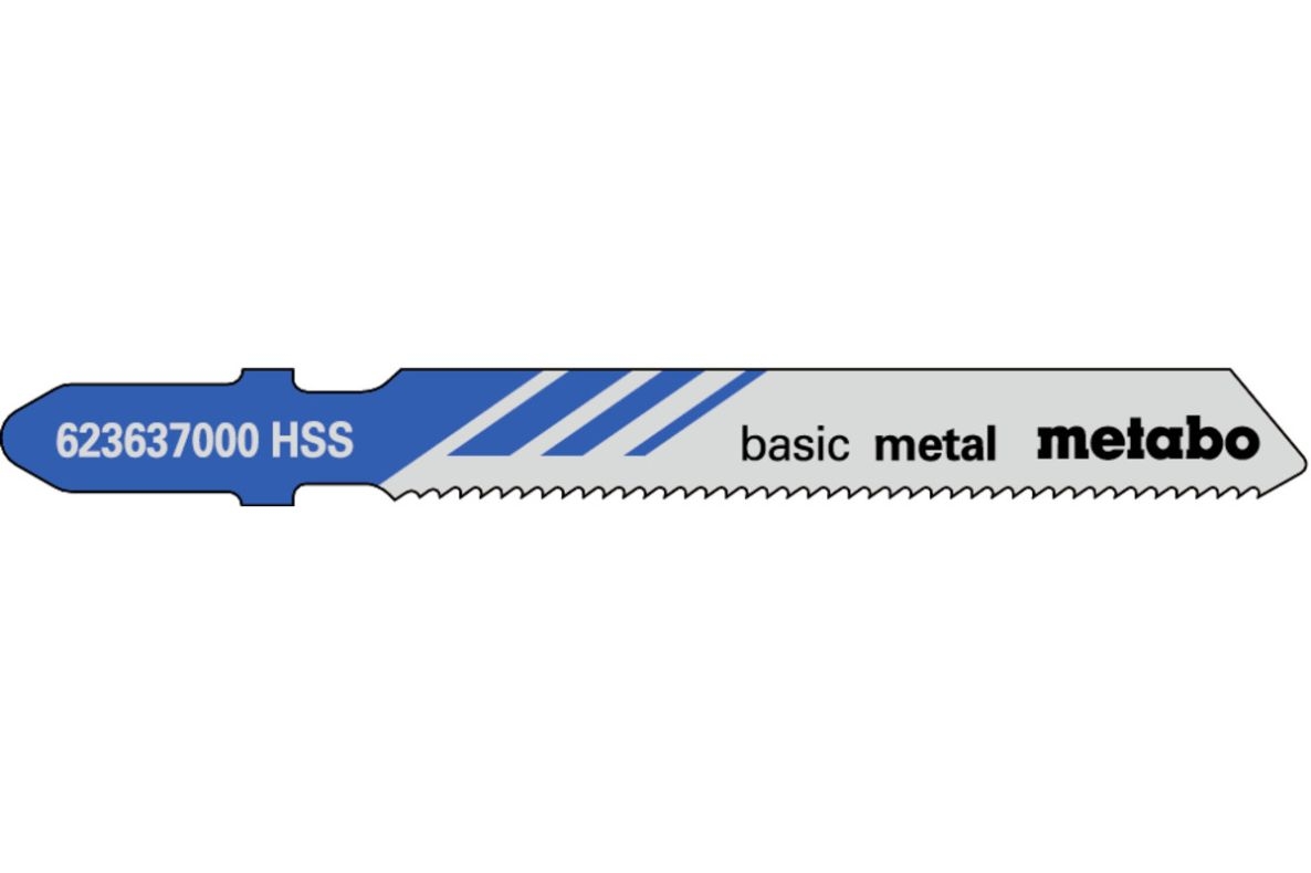 Metabo Accesorios 623692000 Hojas de sierra de calar (25 piezas), tipo 23637 51/1,2 mm