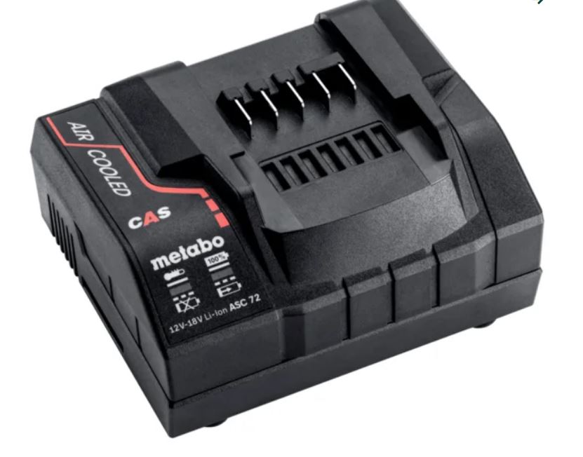 Metabo Accesorios 627382000 Cargador de bater&iacute;as ASC 72 de 12-18 V con refrigeraci&oacute;n por aire