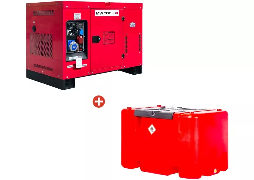 Metal Works DG150EPPACK1 DG150EP Generador Diesel 15 kW + Dep&oacute;sito Diesel 12V