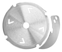 Mafell Accesorios 203640 Hoja de sierra de diamante Mafell, juego 160 x 2,4/3,0 x 20 mm, Z 4 , FZ/TZ, incl. cuchilla de remachar