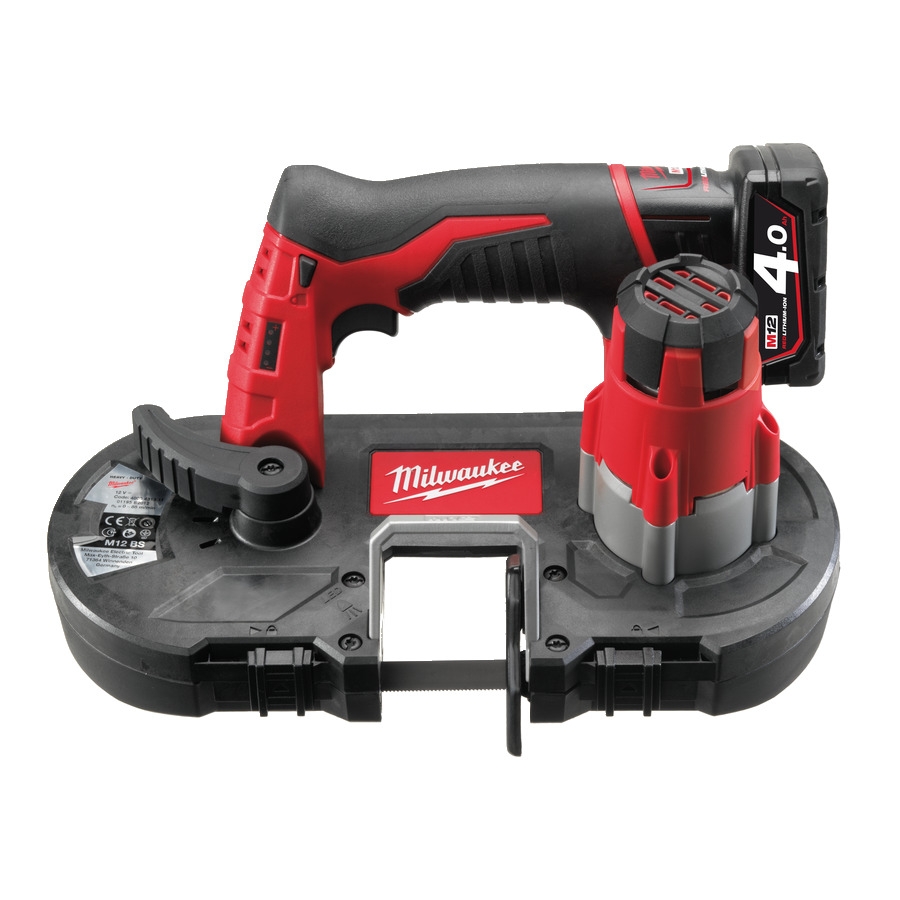 Milwaukee 4933441805 M12BS-402C Sierra de cinta sin cable 12V 4.0Ah Redlithium-Ion