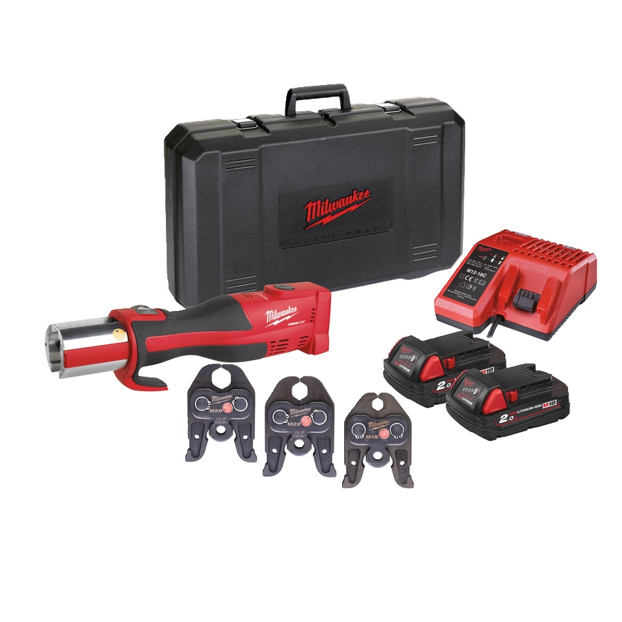 Milwaukee 4933451133 M18 BLHPT-202C M-SET Alicates de presión a batería sin escobillas 18V 2.0Ah Li-Ion