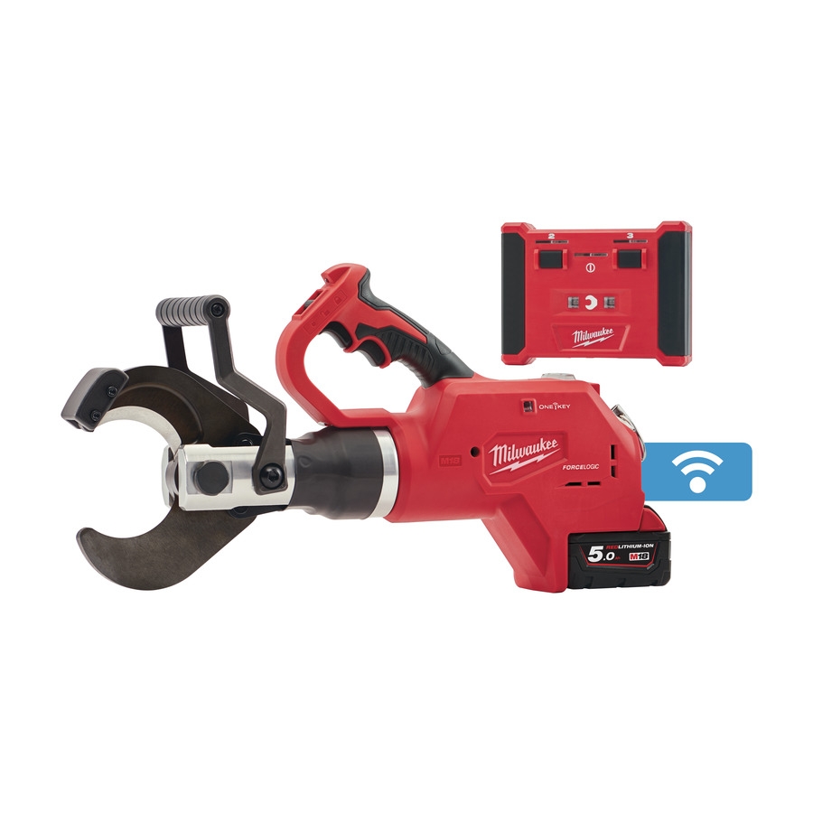 Milwaukee 4933459271 M18 HCC75R-502C M18™ FORCE LOGIC™ cortadora hidráulica de cables subterráneos 18V 5,0Ah Li-Ion