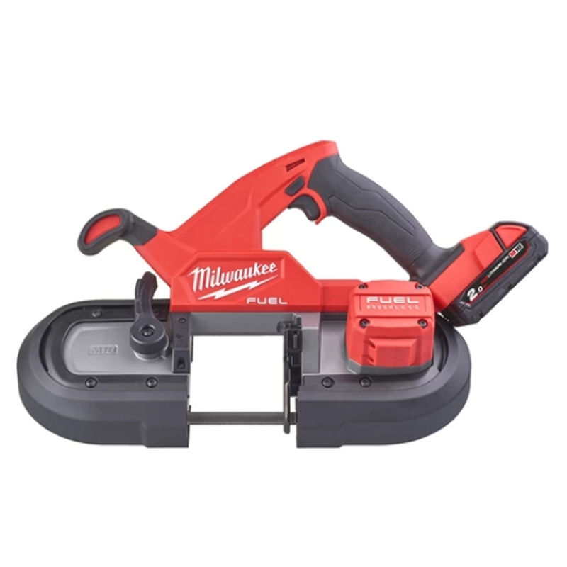 Milwaukee 4933471497 M18 FBS85-202C Sierra de cinta compacta de 18 voltios 2,0 Ah Li-ion