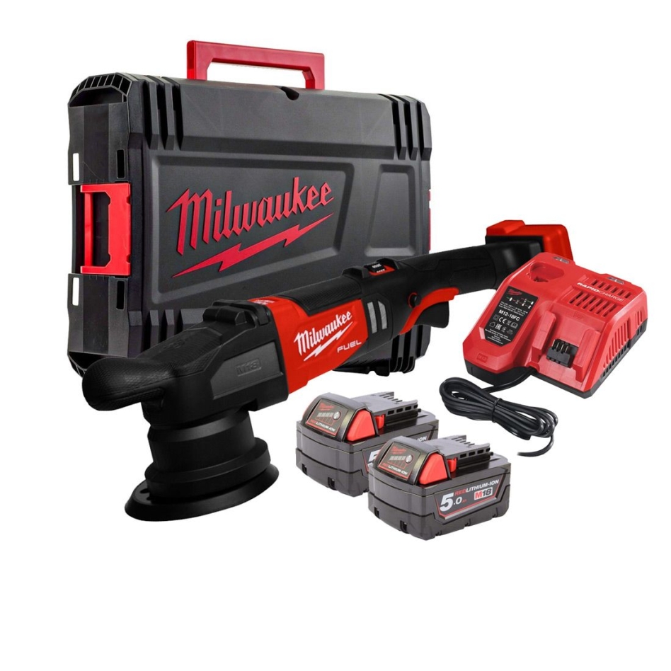 Milwaukee 4933478835 M18 FROP15-502X Pulidora excéntrica 125mm 18V 5.0Ah Li-Ion