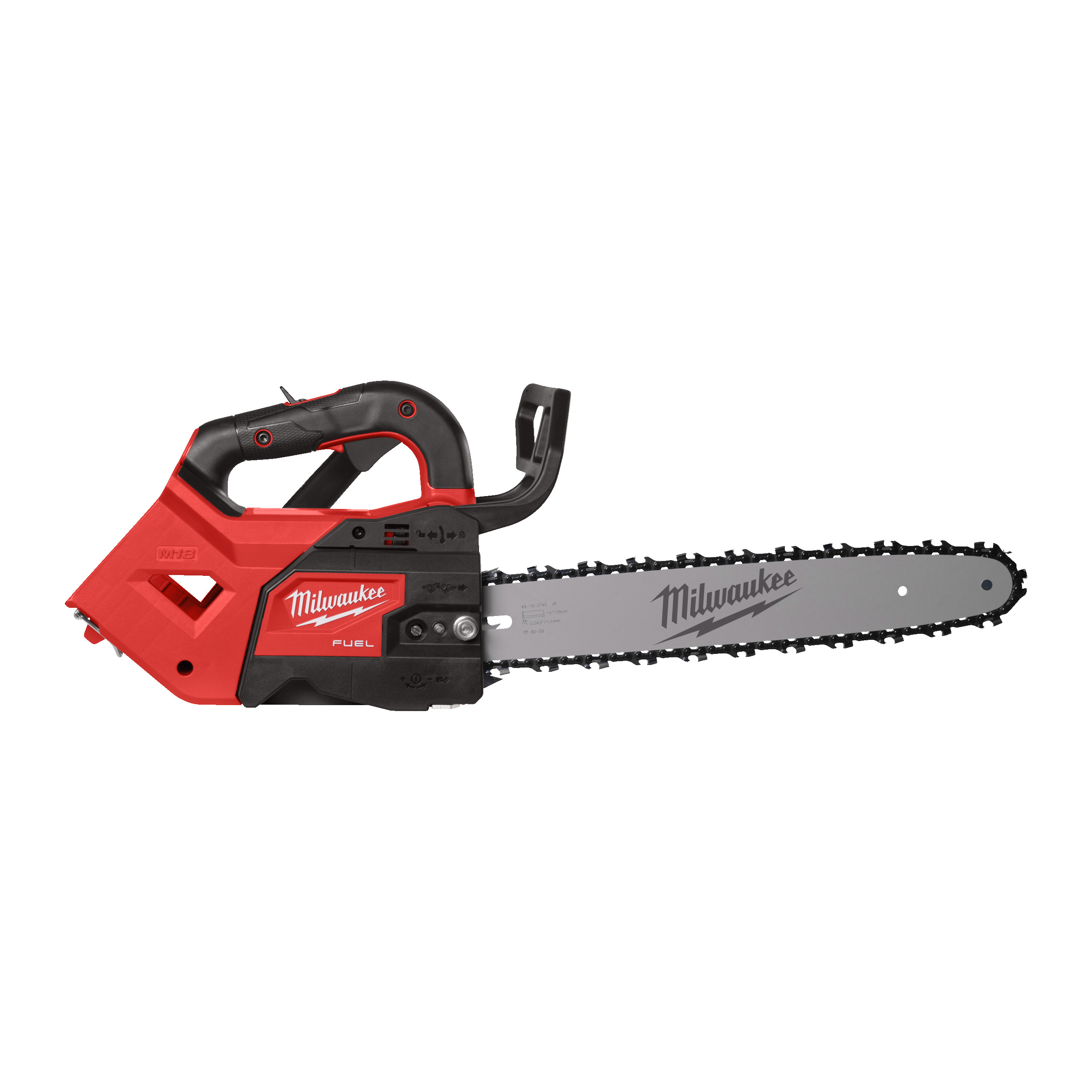 Milwaukee 4933479588 M18 FTHCHS35-0 FUEL™ Motosierra de mango superior 35 cm 18V excl. batería y cargador