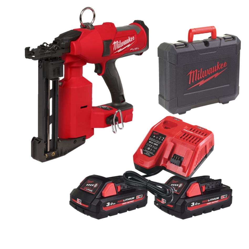 Milwaukee 4933479832 M18 FFUS-302C Grapadora de Cercas 18V 3.0Ah Li-Ion