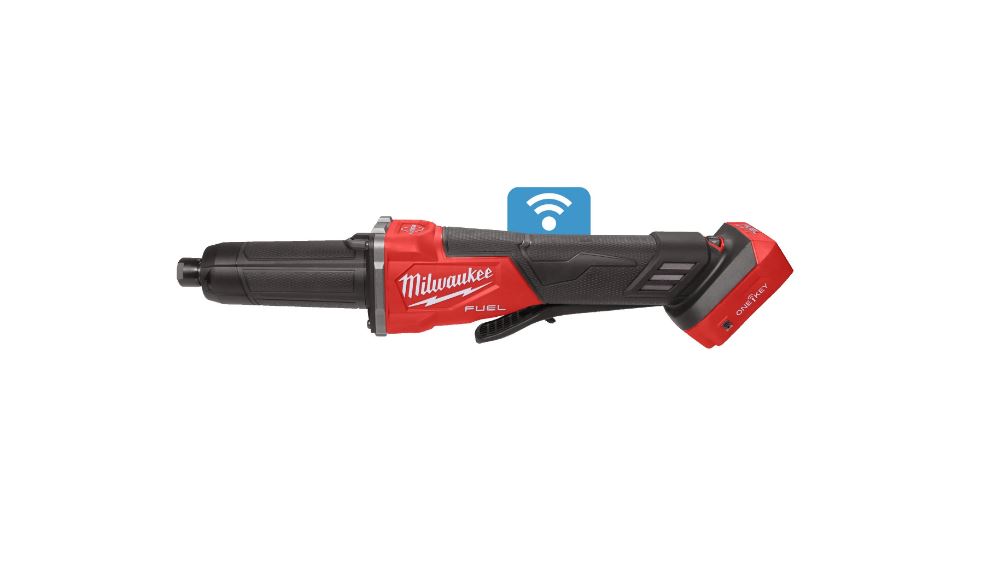 Milwaukee 4933480957 M18 FDGROVPDB-0X Amoladora recta Accu con parada rápida e interruptor de pedal 18V excl. baterías""s y cargador