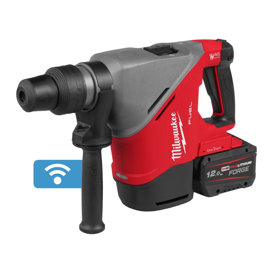 Milwaukee 4933493138 Martillo perforador y rompedor M18 FUEL FHACO540-122C SDS-Max 40mm 2x batería 12,0Ah y cargador en maletín
