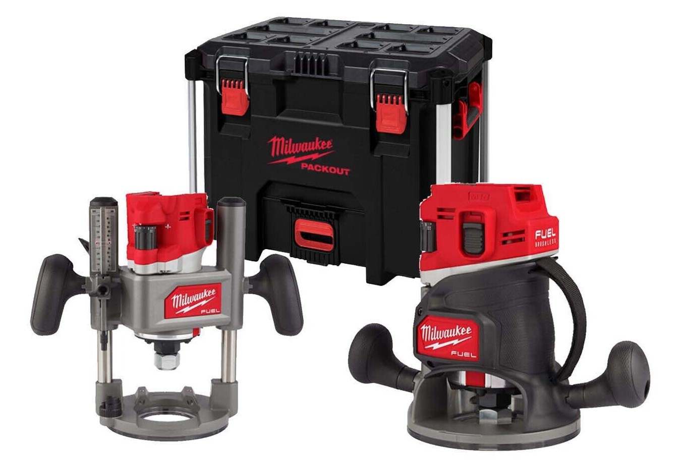 Milwaukee 4933493305 M18 FR12KIT-0P Juego de fresas 18V excl. baterías y cargador en caja de herramientas Packout XL