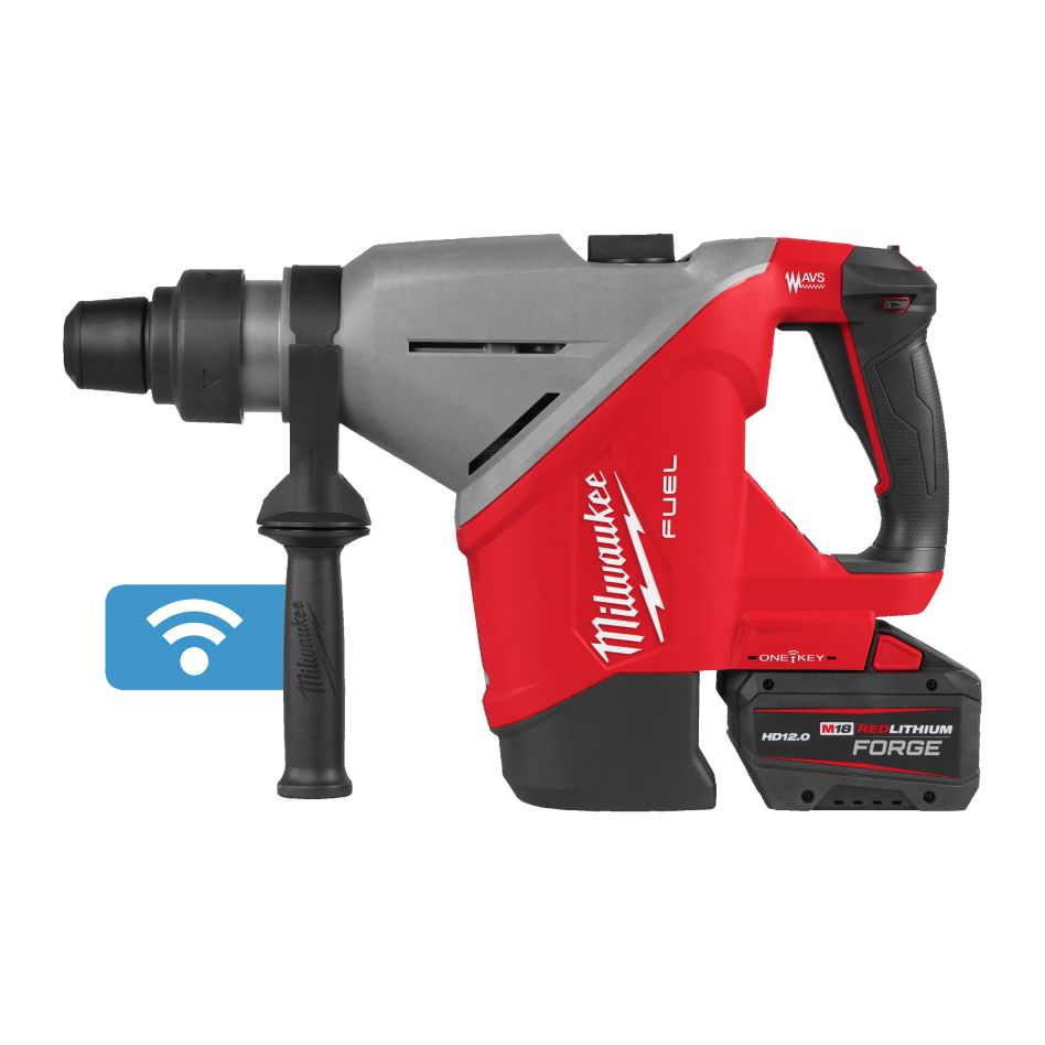 Milwaukee 4933493446 Martillo combinado M18 FUEL SDS-max con ONE-KEY 7kg 45mm 2x bater&iacute;a 18V 12,0Ah y cargador en malet&iacute;n