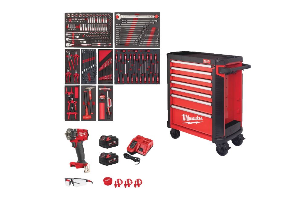 Milwaukee 4932493817 TOOLGUARD™ Carro de herramientas lleno (246 piezas)