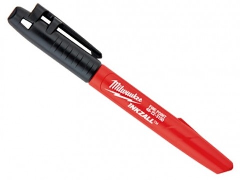 Milwaukee Accesorios 48223100 Marcador Inkzall con punta fina negro 36 unidades