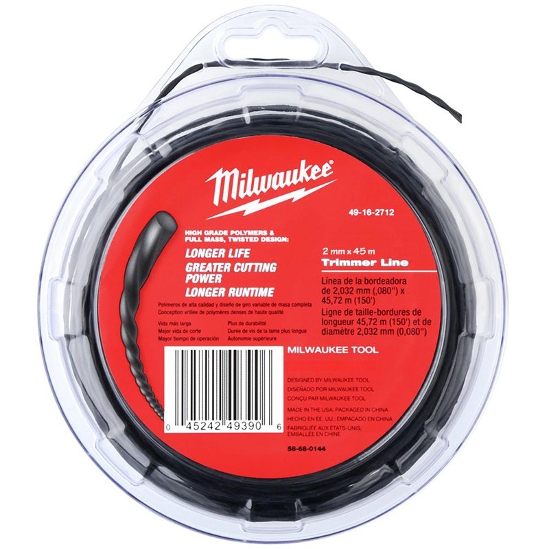 Milwaukee Accesorios 49162712 Alambre de corte 2mm x 45m